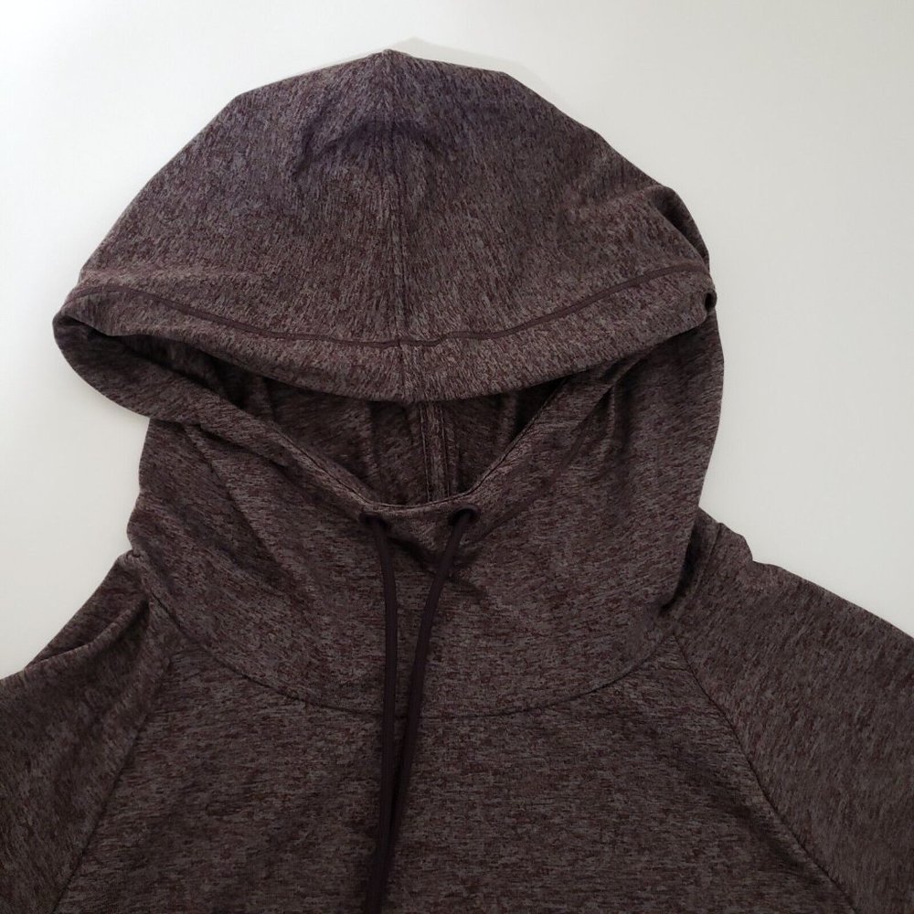 Athleta Uptempo Hoodie Sweatshirt Aubergine Heathered Purple NWT - Picture 8 of 14